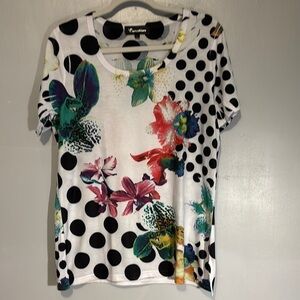 Creation Black and White Graphic Tee